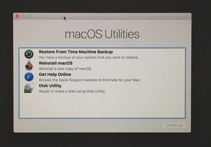 preparing ss for mac os install